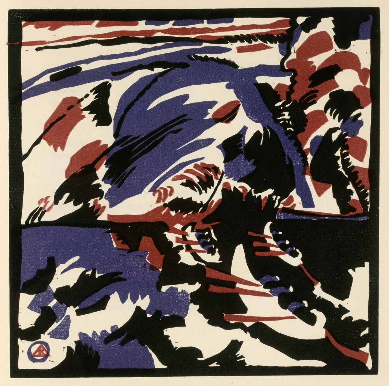 Kahnfahrt (Blatt 28 aus: "Klänge") alkotó: Wassily Kandinsky