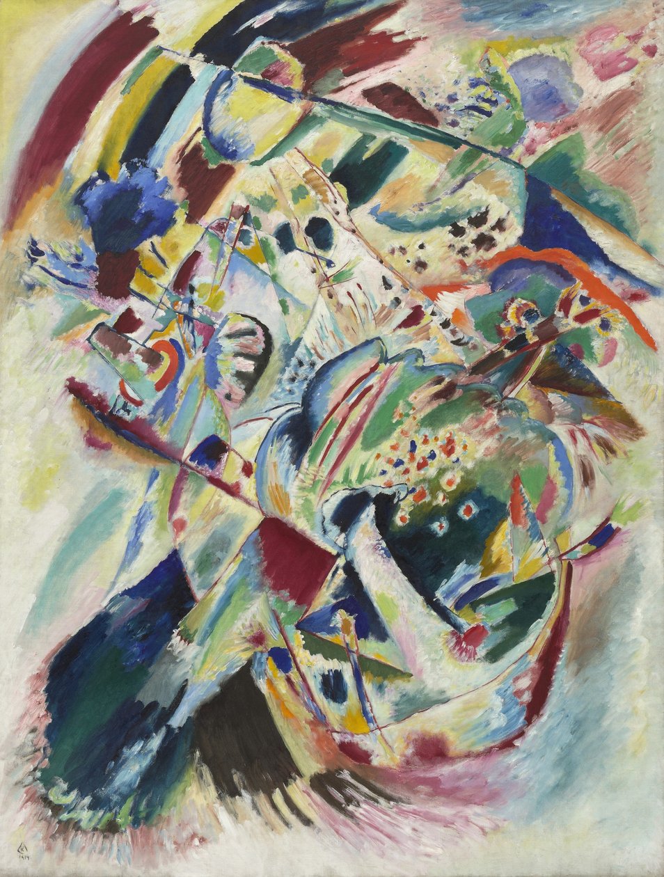 Kandinsky - Panel Edwin R. Campbell számára No. 4, 1914 alkotó: Wassily Kandinsky