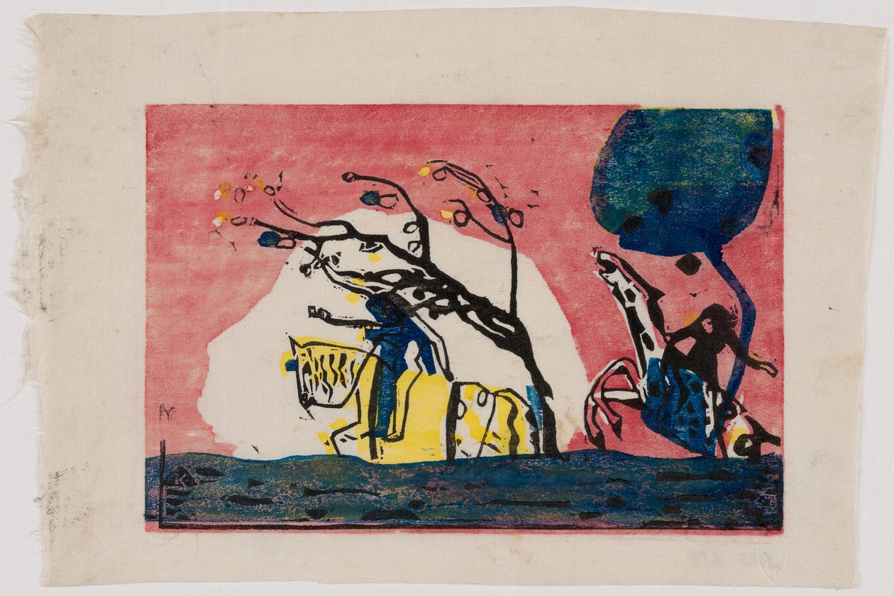 Klänge S.1 (Reiter und Reiterin) alkotó: Wassily Kandinsky