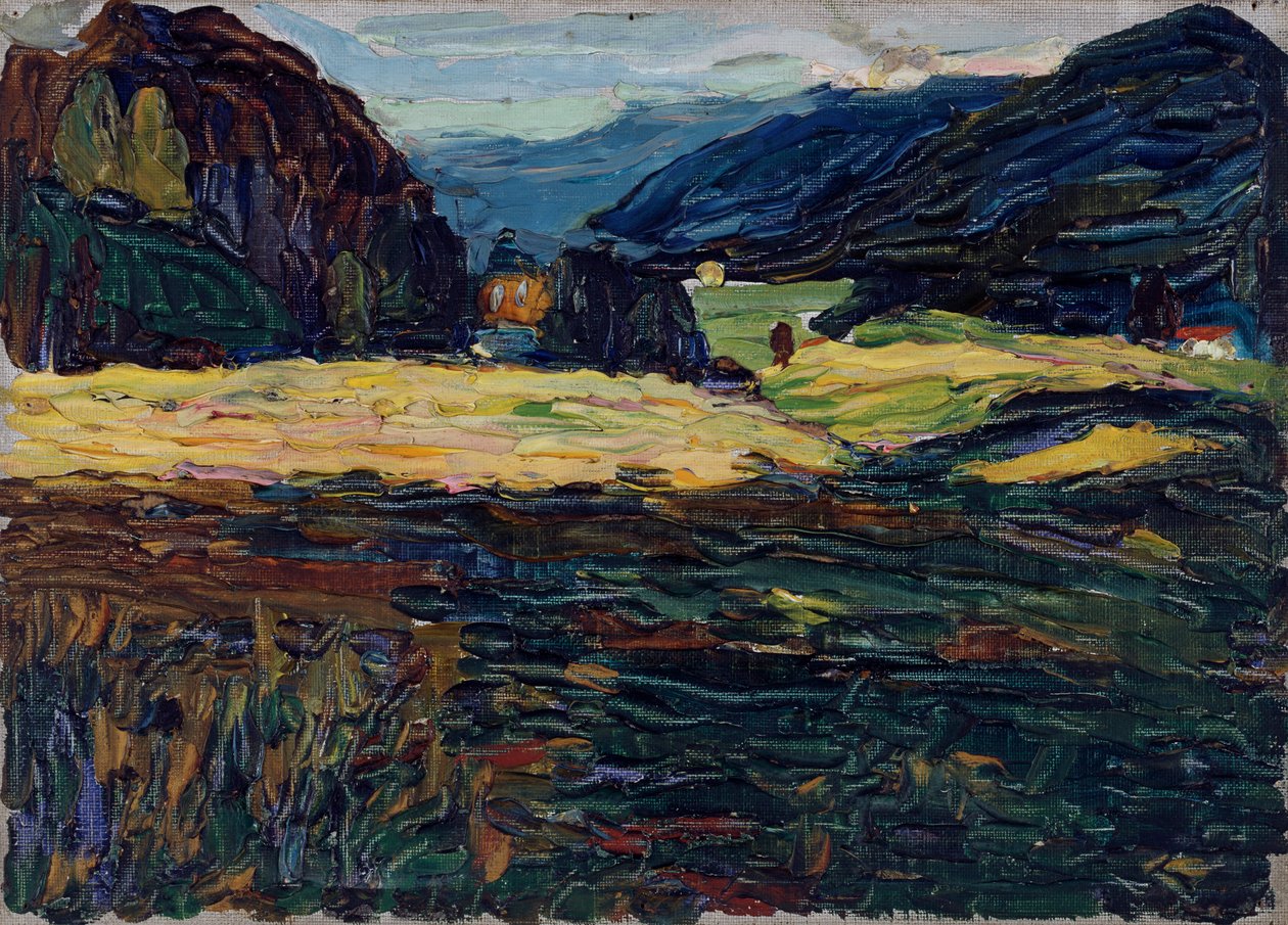 Kochel - Táj kis kastéllyal alkotó: Wassily Kandinsky