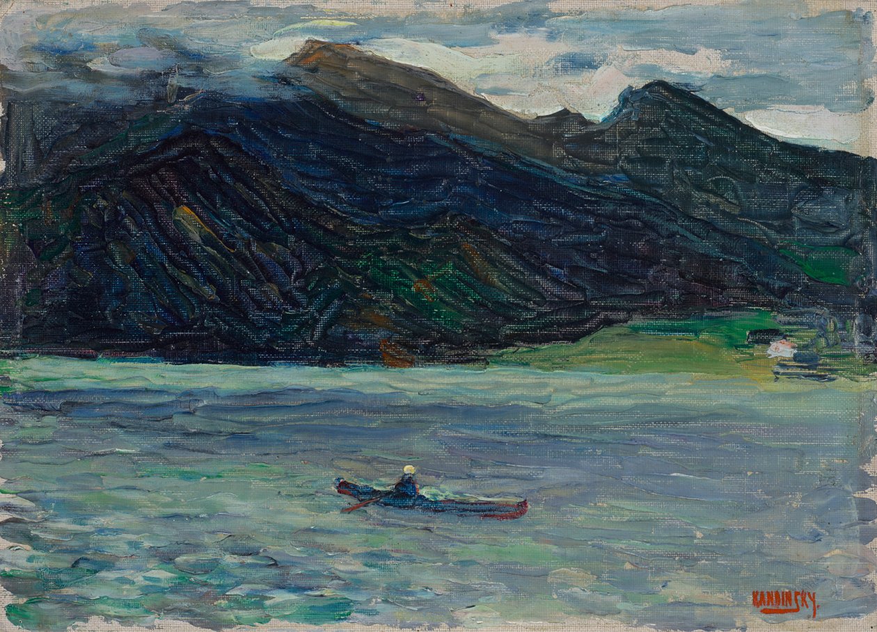 Kochel – tó csónakkal alkotó: Wassily Kandinsky