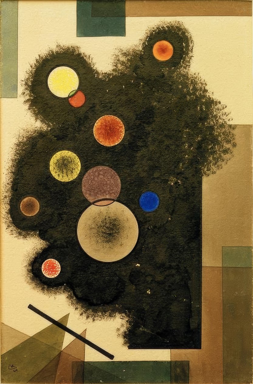 Fekete körök alkotó: Wassily Kandinsky