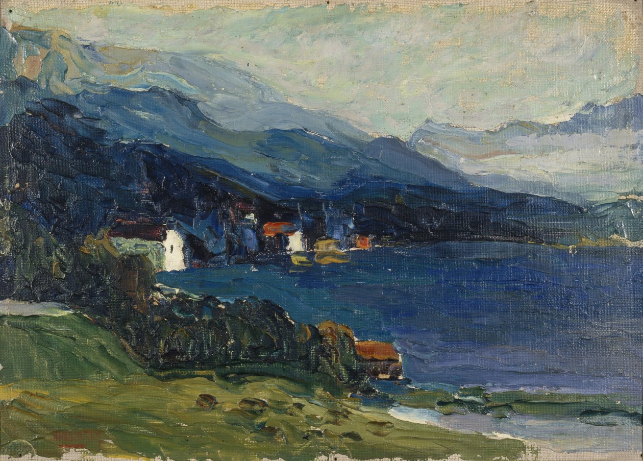 Kochel-tó, kb. 1902 alkotó: Wassily Kandinsky