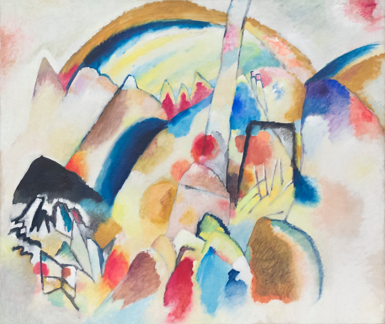 Táj piros foltokkal, 2. sz alkotó: Wassily Kandinsky