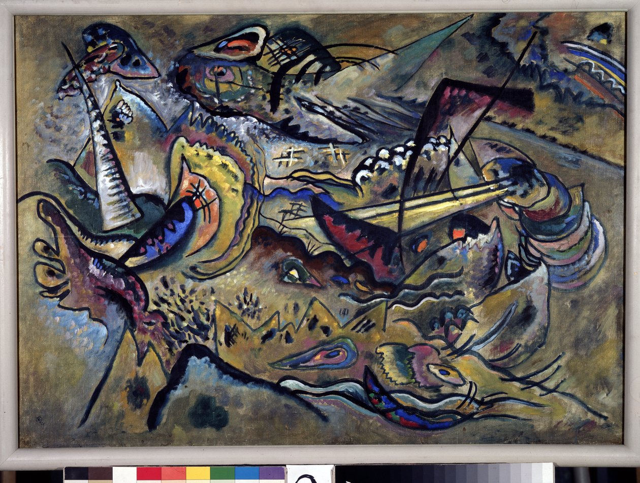 ""Dél"" (Déli) Vaszilij Kandinszkij (vagy Vaszilij Kandinszkij vagy Kandinszkij) festménye alkotó: Wassily Kandinsky
