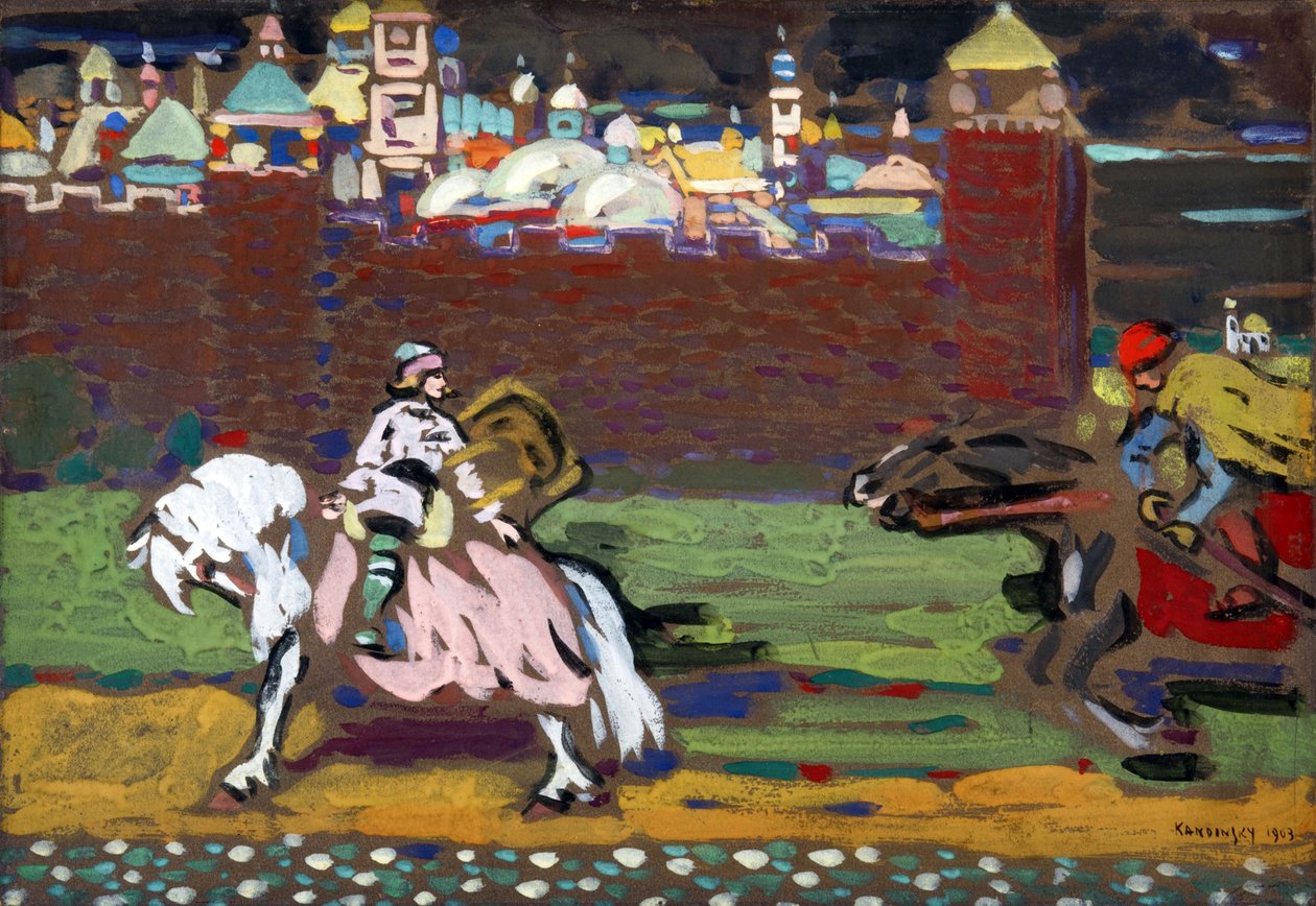 ""A keresztek"" Vaszilij Kandinszkij (vagy Wassily Kandinski vagy Kandinskij) festménye alkotó: Wassily Kandinsky