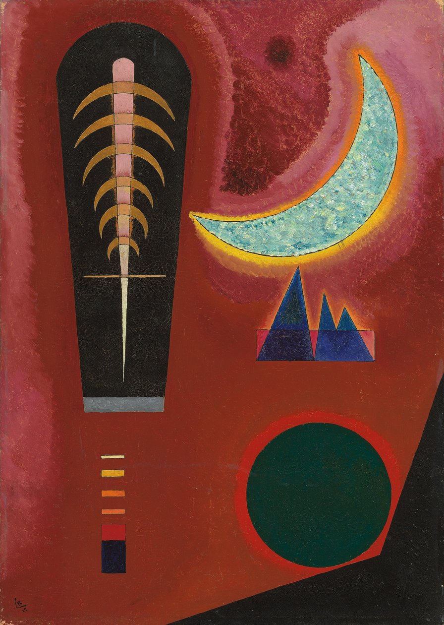 Lazán Pirosban; Elveszít Rotban alkotó: Wassily Kandinsky