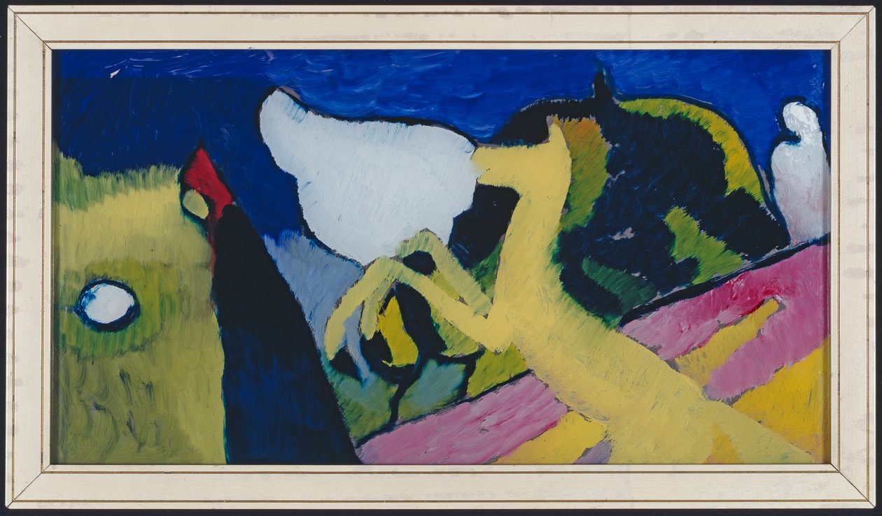 Sárga lóval alkotó: Wassily Kandinsky