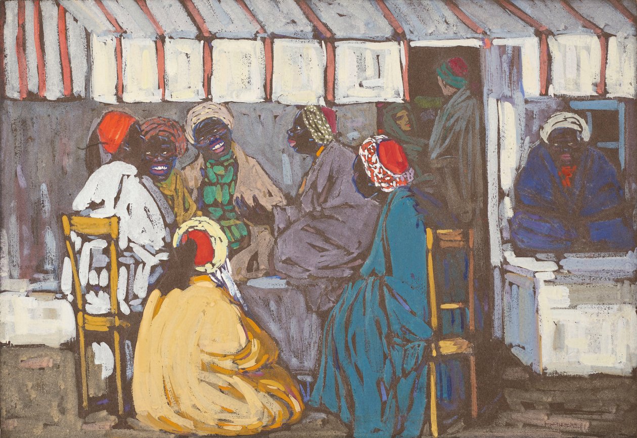 Mohren kávézó, 1905. alkotó: Wassily Kandinsky