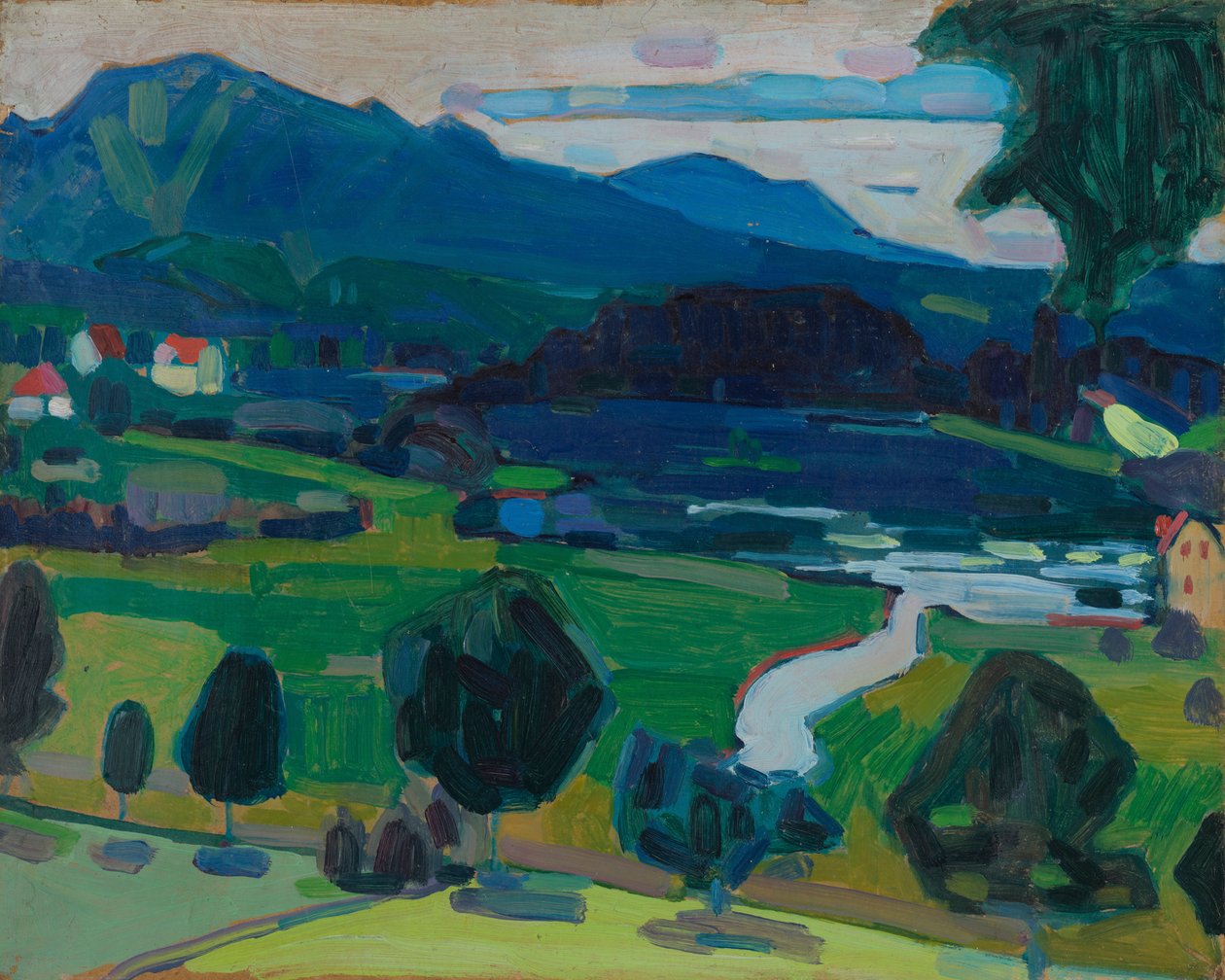 Murnau - Kilátás a Staffelsee fölött alkotó: Wassily Kandinsky