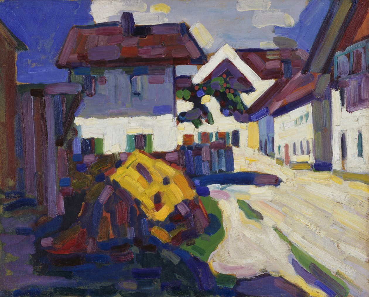 Murnau - Házcsoport alkotó: Wassily Kandinsky