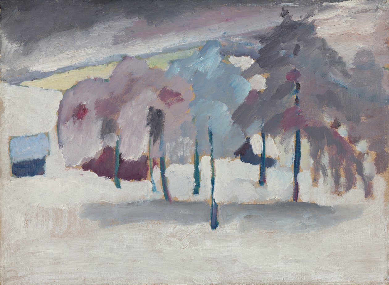 Murnau - fák a hóban alkotó: Wassily Kandinsky