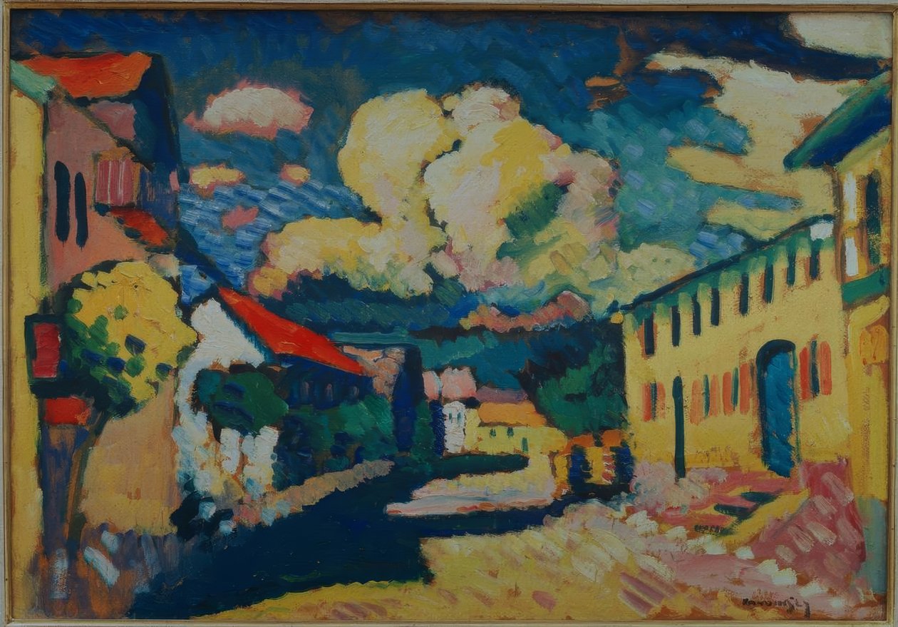 Murnau – Dorfstrasse alkotó: Wassily Kandinsky