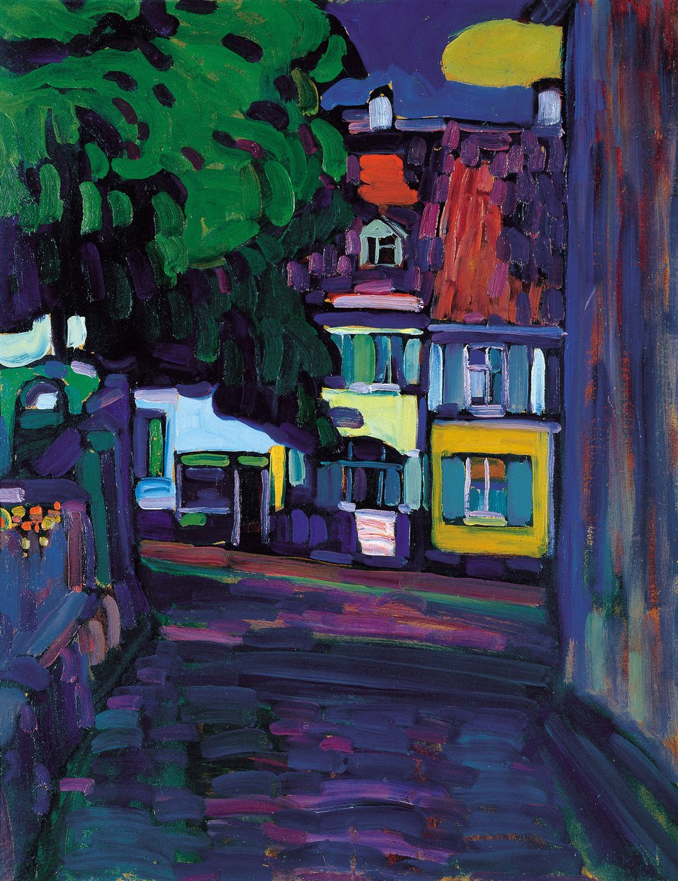 Murnau, házak az Obermarktban alkotó: Wassily Kandinsky