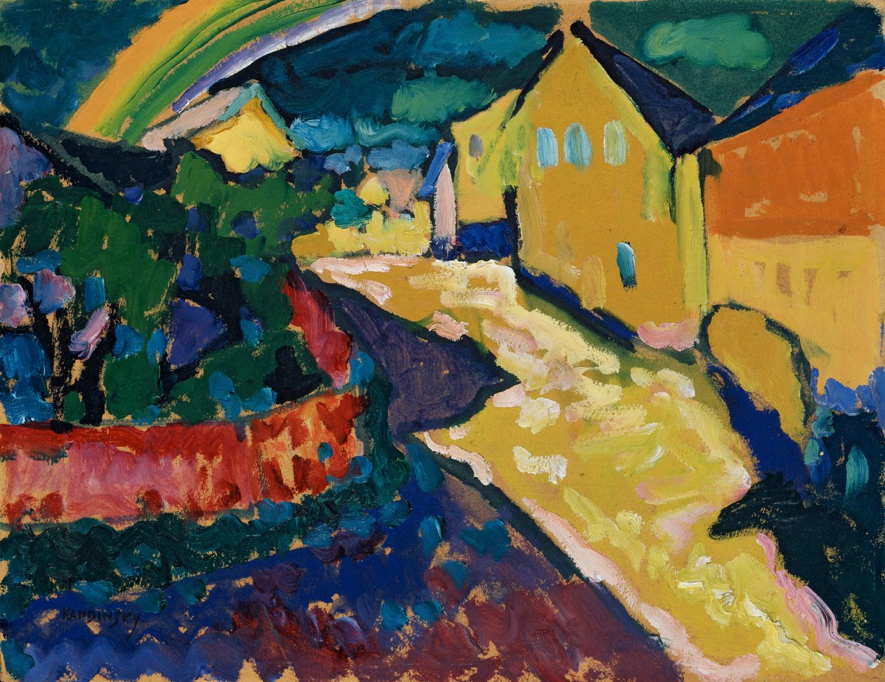 Murnau - táj szivárvány alkotó: Wassily Kandinsky