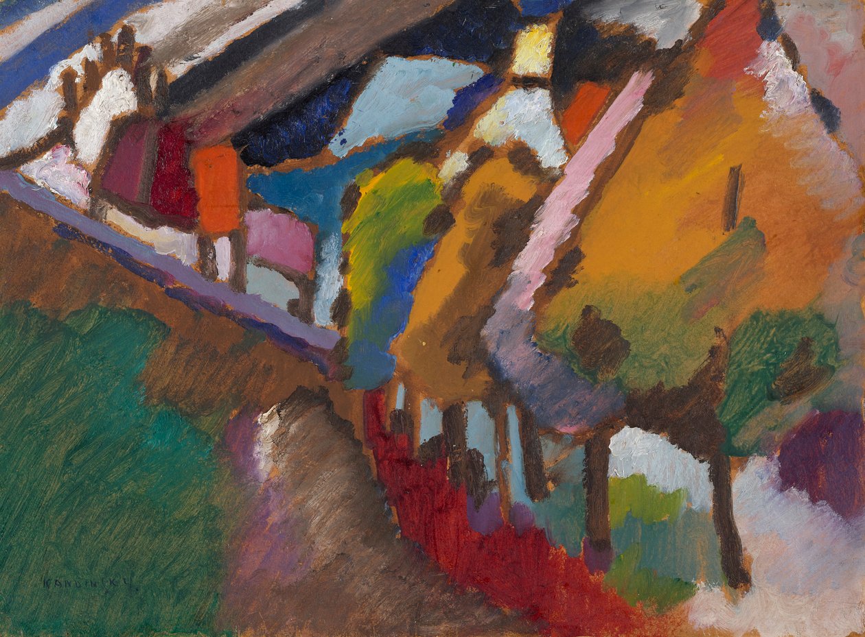 Murnau - kastély és templom alkotó: Wassily Kandinsky
