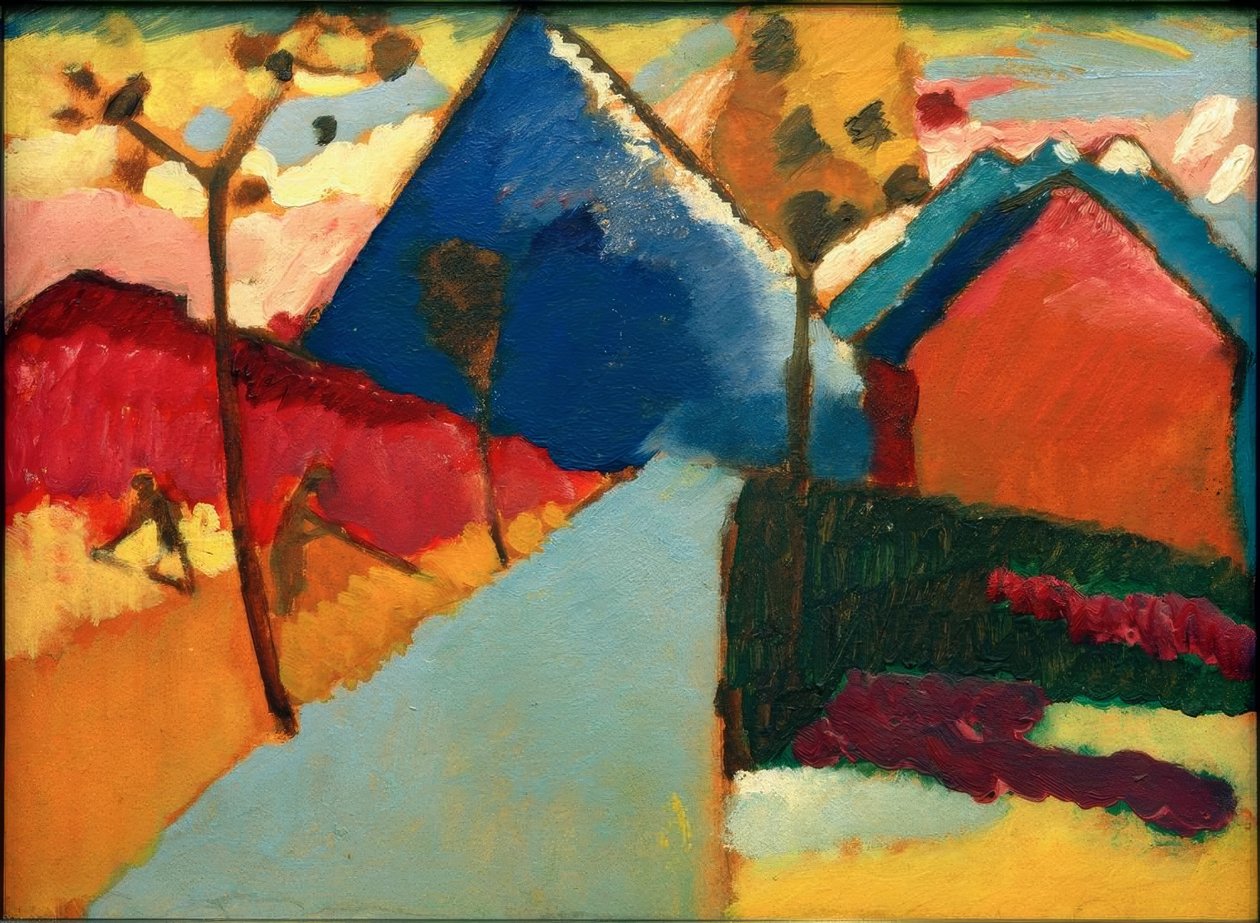 Természettanulmány Murnauból I alkotó: Wassily Kandinsky