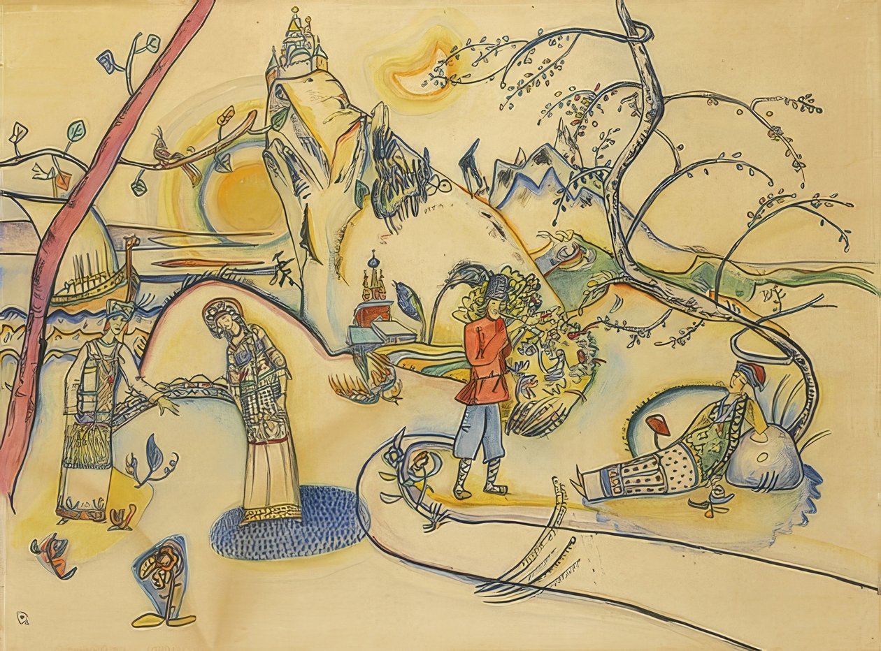 Névtelen. 1915 alkotó: Wassily Kandinsky