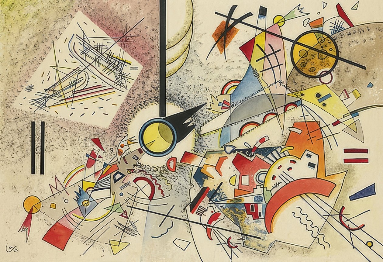 Névtelen. 1923 alkotó: Wassily Kandinsky