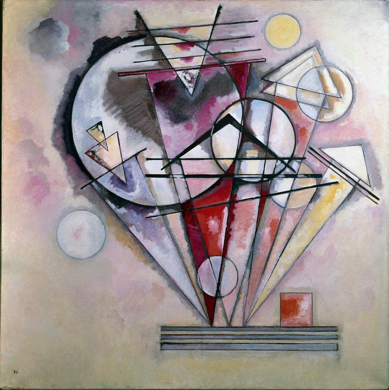 A Pointe festményről Wassily Kandinsky (vagy Wassily Kandinsky vagy Kandinskij alkotó: Wassily Kandinsky