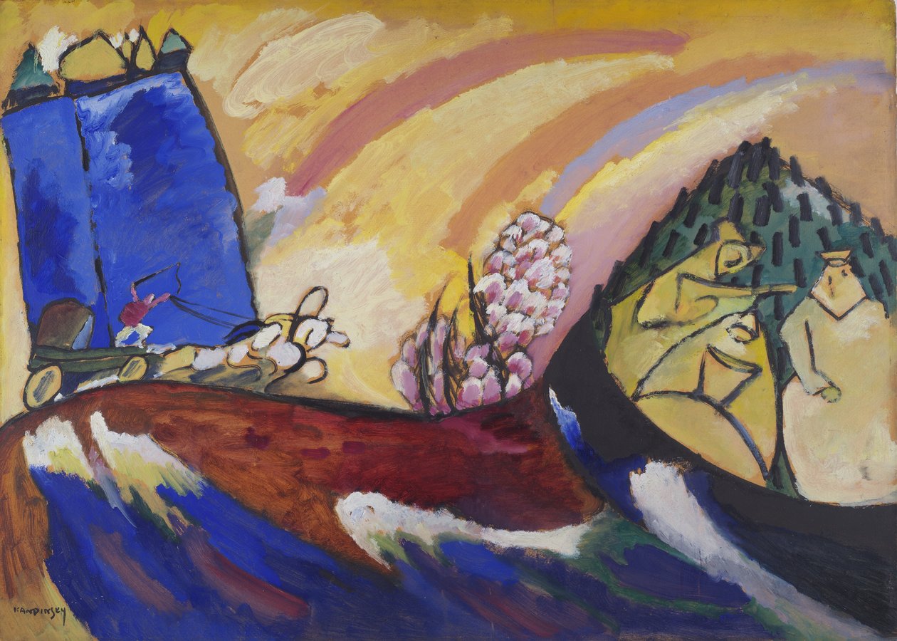 Festmény trojkával, 1911. január 18 alkotó: Wassily Kandinsky