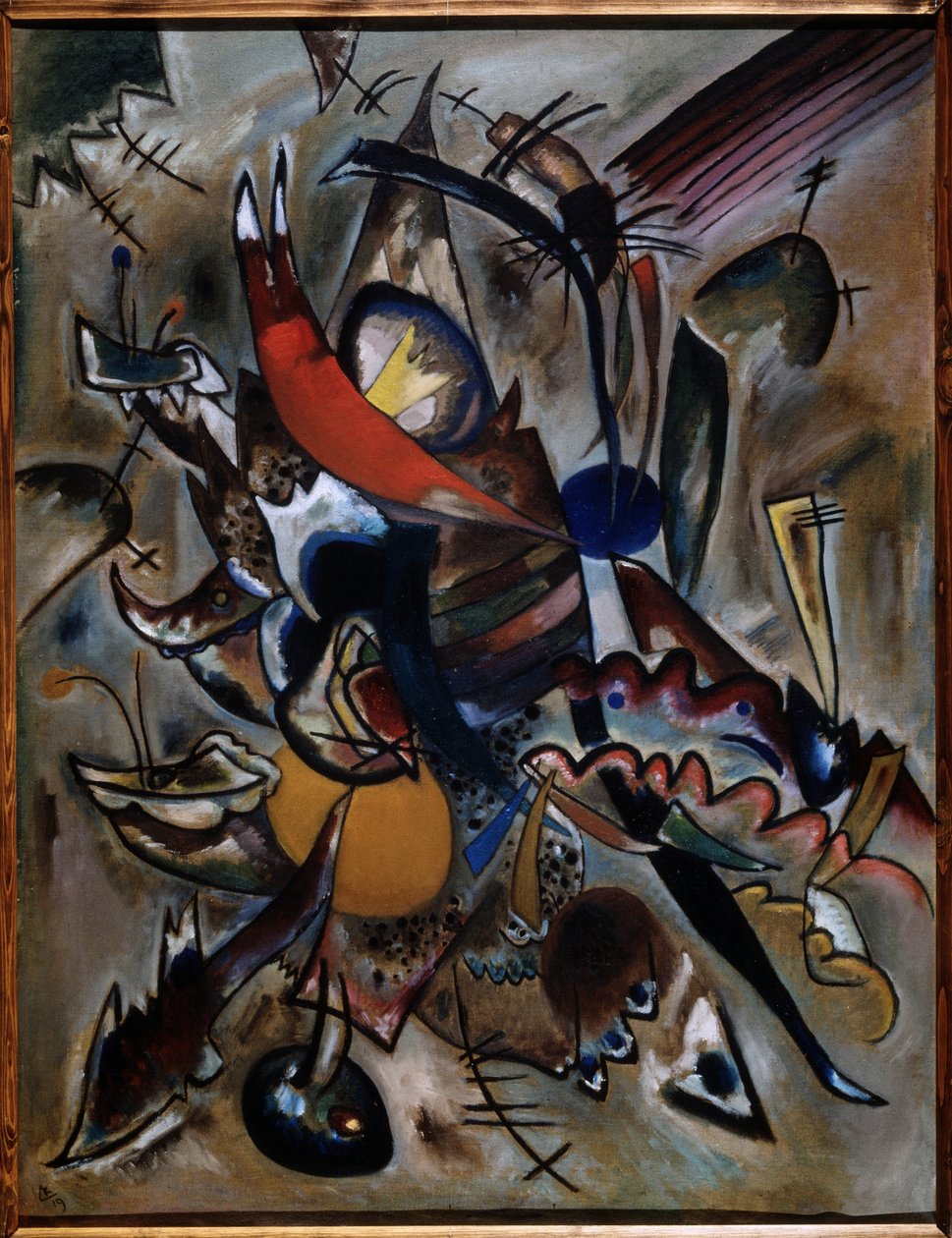 ""Festészet pontokkal (N. 223. kompozíció)"" Peinture de Vassily Kandinsky (ou Wassily Kandinski ou Kandinskij alkotó: Wassily Kandinsky