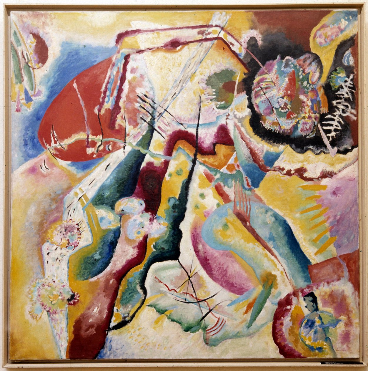 Vörös foltos festmény, 1914 alkotó: Wassily Kandinsky