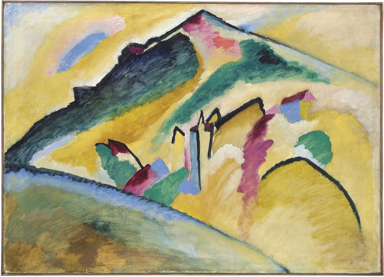 „Őszi táj” Vaszilij Kandinszkij (vagy Wassily Kandinski vagy Kandinskij) festménye alkotó: Wassily Kandinsky