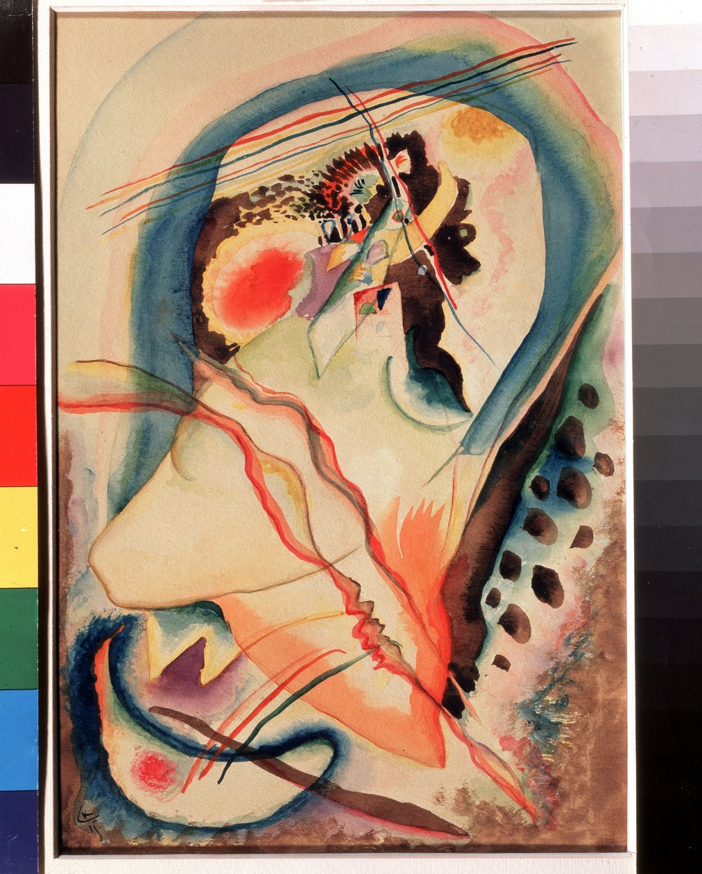 Painter Vine (Pointles Painting). Ouverre de Wassily Kandinsky (Au Wassily Kandinsky au Kandinskyz alkotó: Wassily Kandinsky