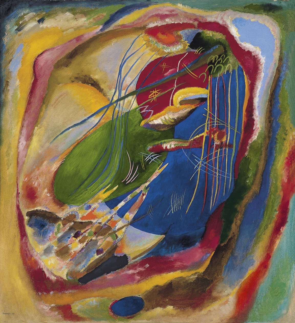 Három foltos kép, 1914. 196. sz alkotó: Wassily Kandinsky