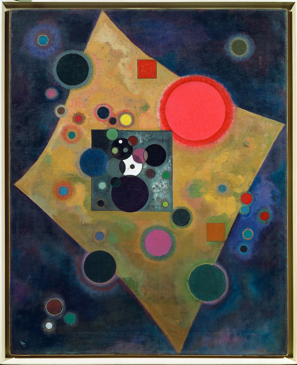 Pink accent (festmény vászonra) alkotó: Wassily Kandinsky