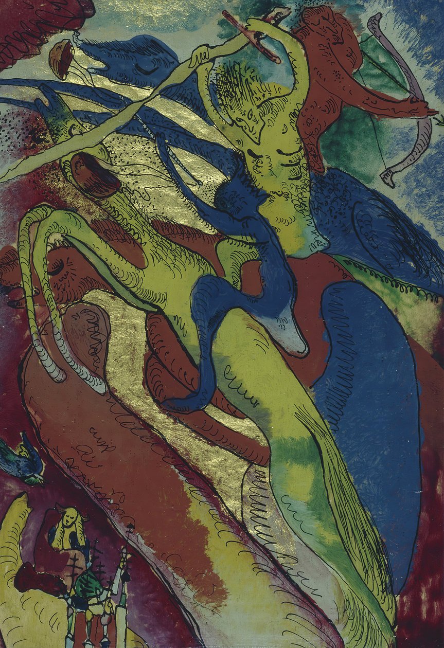 Az Apokalipszis lovasai I, 1911. alkotó: Wassily Kandinsky