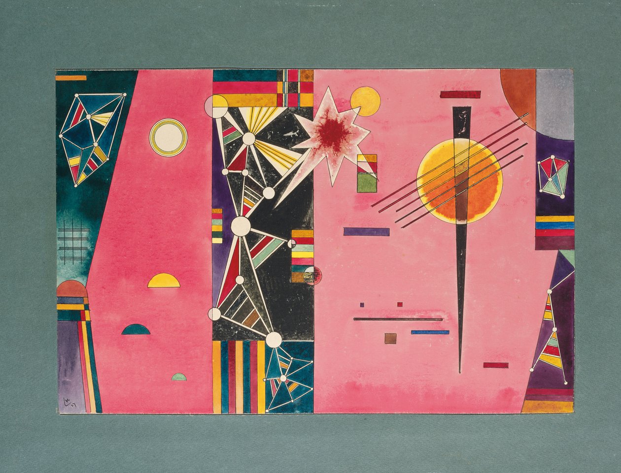 Rózsavörös; Rosa Rot alkotó: Wassily Kandinsky