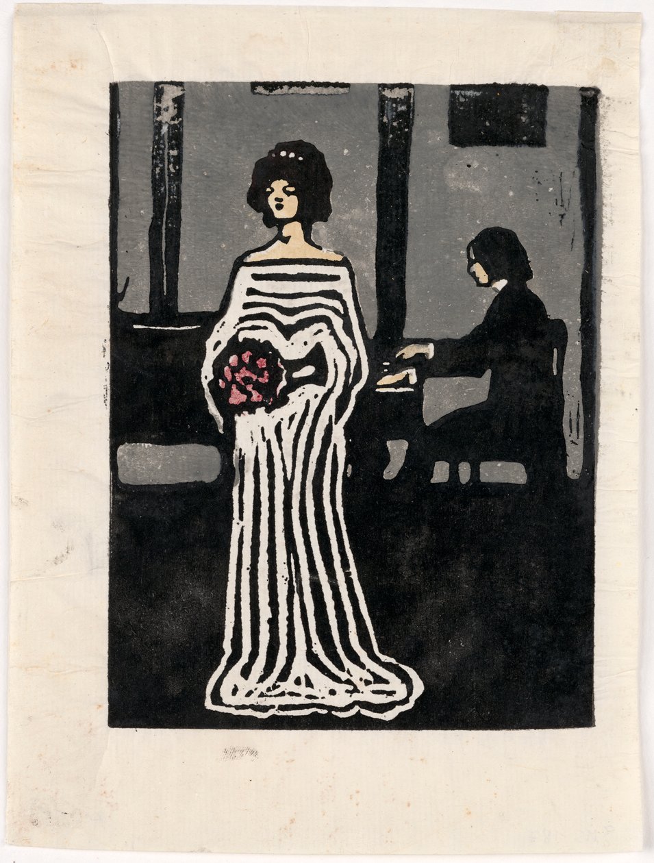 Énekesnő (második állapot) alkotó: Wassily Kandinsky