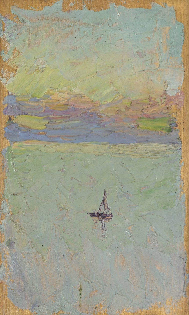 vitorlás a tengeren alkotó: Wassily Kandinsky