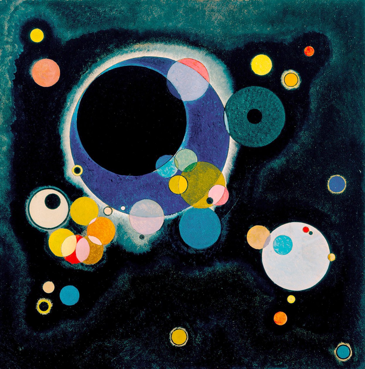 Vázlat több körhöz alkotó: Wassily Kandinsky