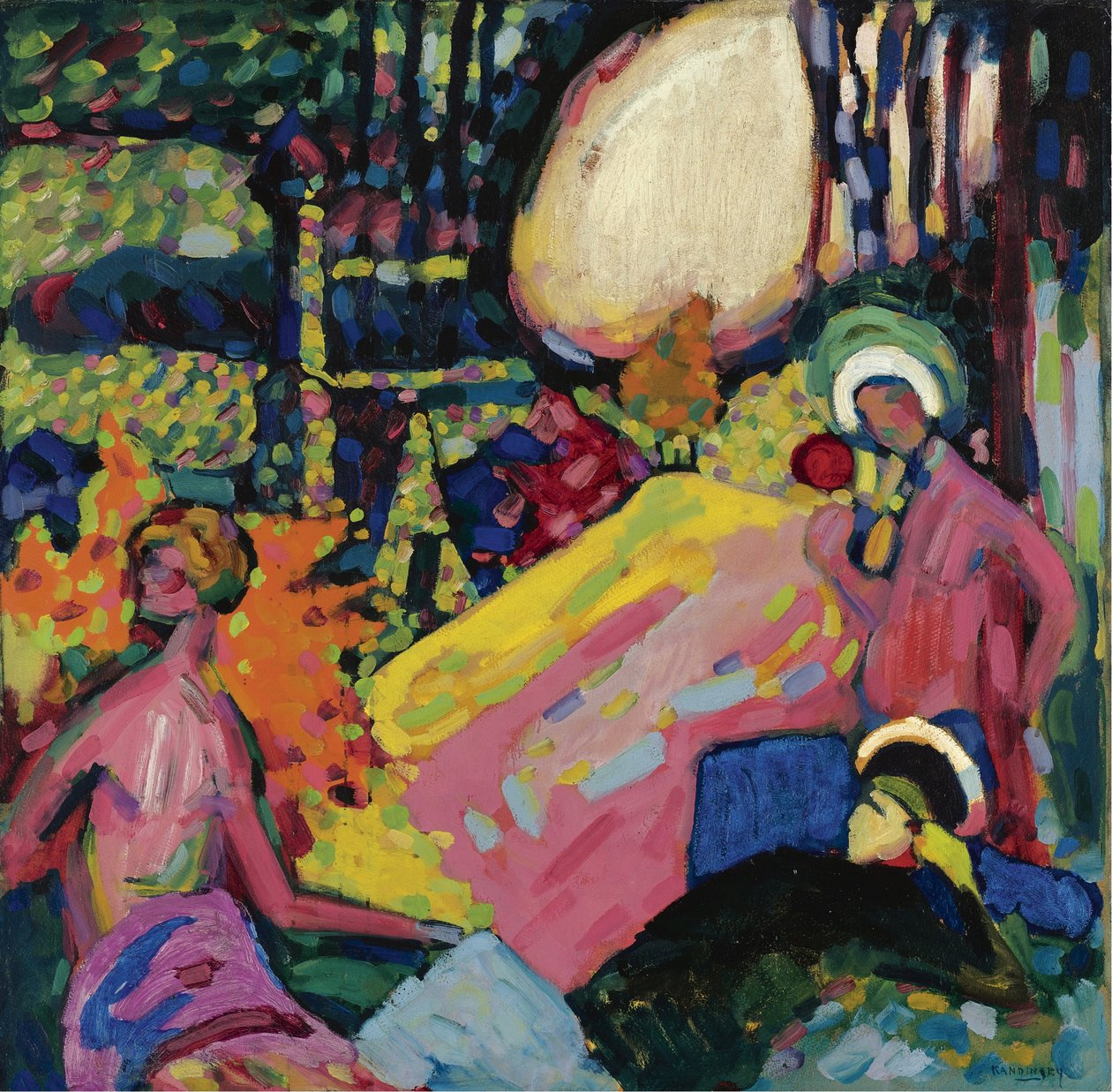 "" Sun Blanc "" Vaszilij Kandinszkij festő napja (más néven Wassily Kandinsky alkotó: Wassily Kandinsky