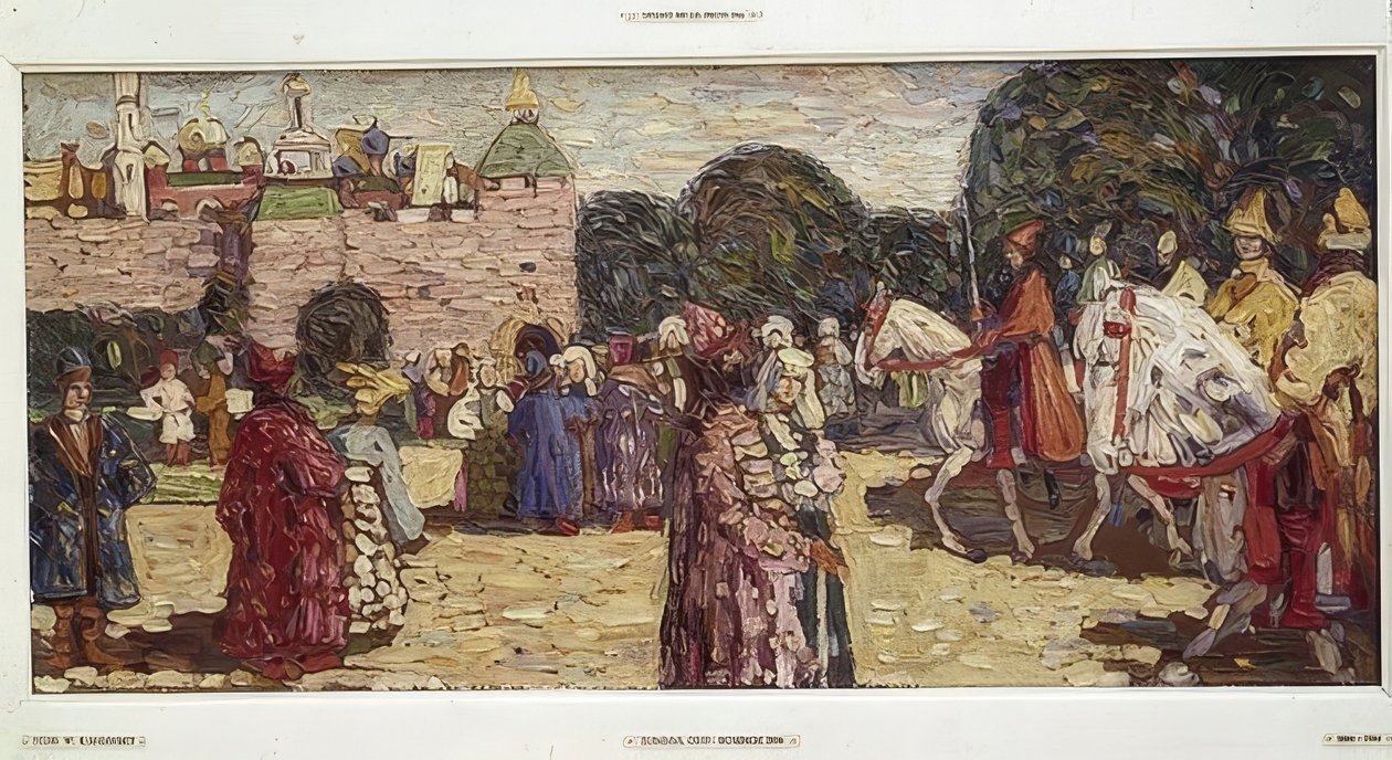Vasárnap (Régi Oroszország). 1904 alkotó: Wassily Kandinsky