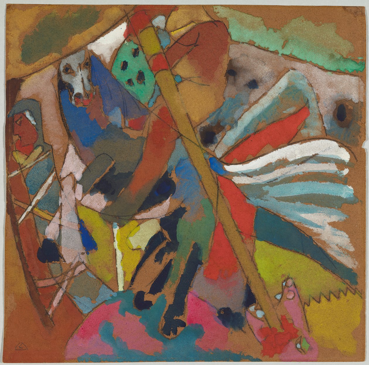 Szent György II alkotó: Wassily Kandinsky