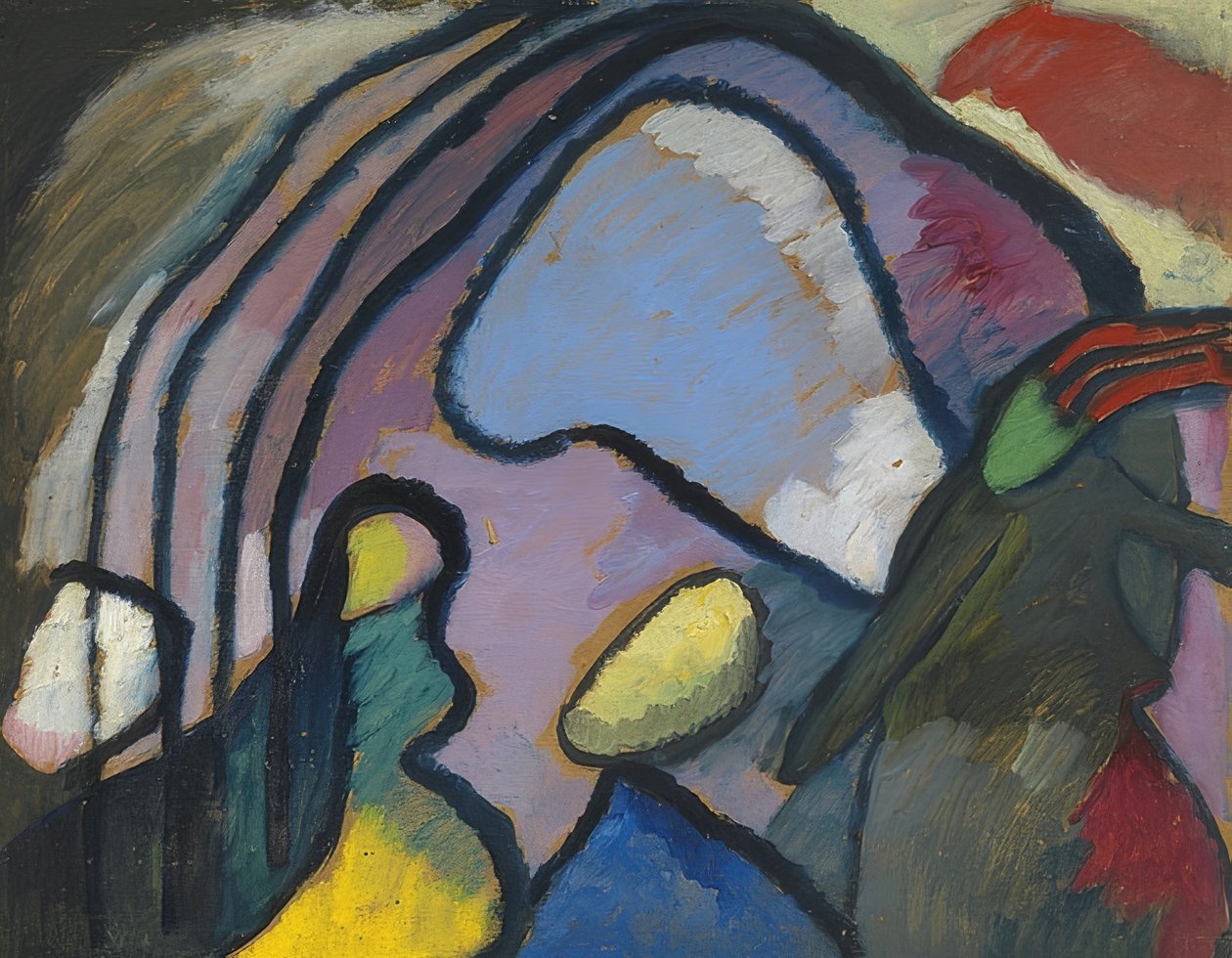 Tanulmány az improvizációhoz 10. 1910 alkotó: Wassily Kandinsky