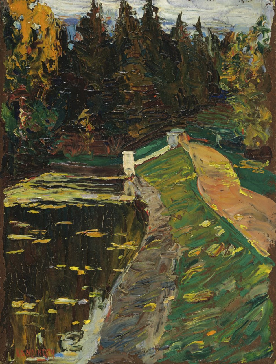 Tanulmány a „Sluice” számára alkotó: Wassily Kandinsky