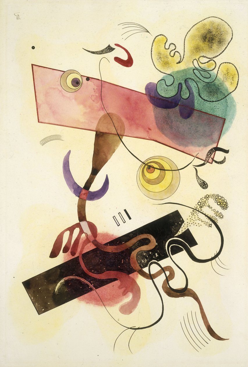 Foltok: zöld és rózsaszín alkotó: Wassily Kandinsky