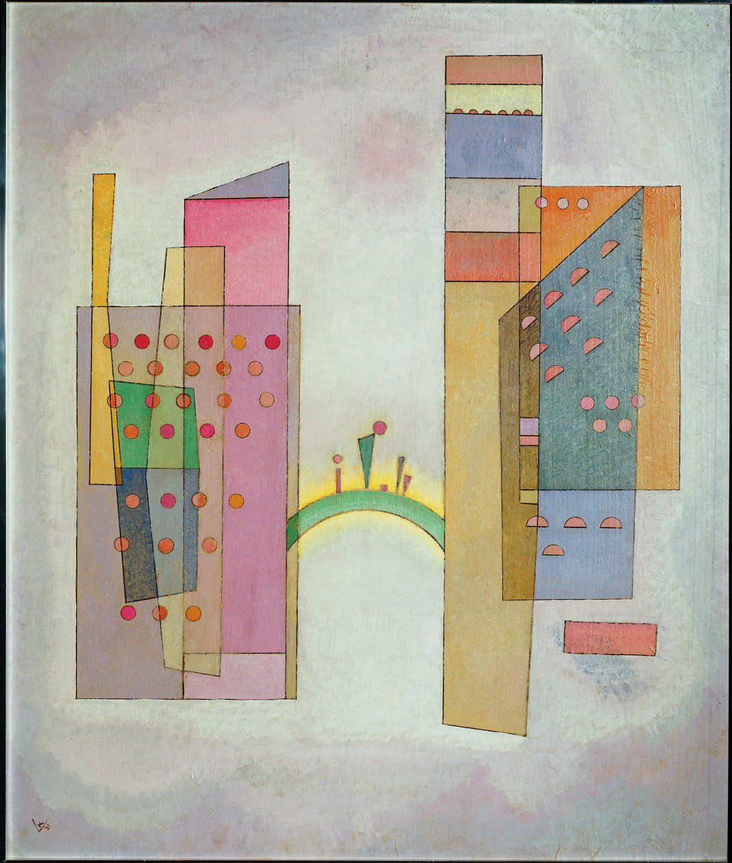 A híd (olaj, karton) alkotó: Wassily Kandinsky