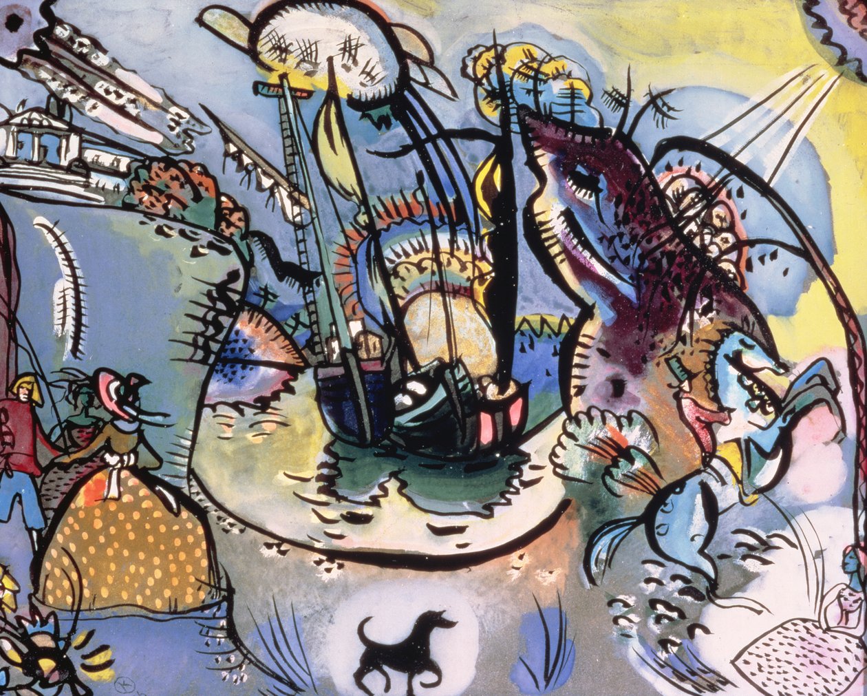 A kikötő, 1916 alkotó: Wassily Kandinsky