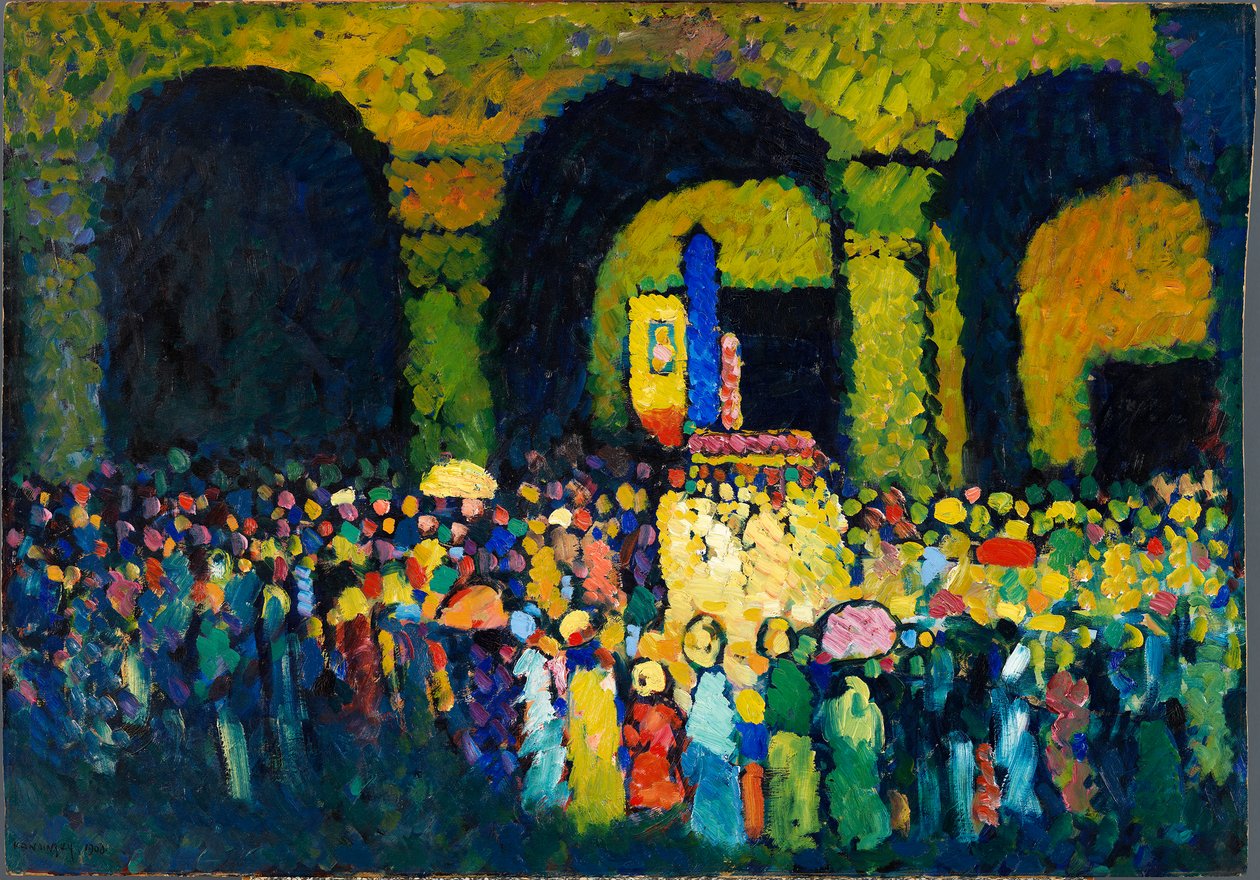 A müncheni Ludwigskirche (1908) alkotó: Wassily Kandinsky