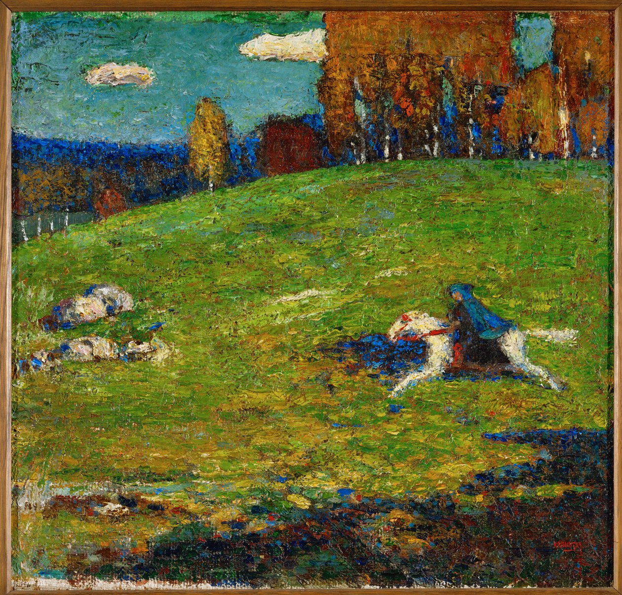 A kék lovas (olaj, vászon) alkotó: Wassily Kandinsky