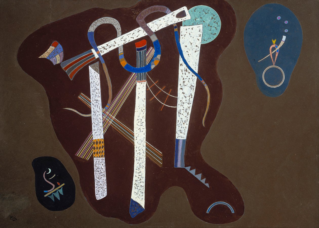 Három pillér; Drei Saulen alkotó: Wassily Kandinsky