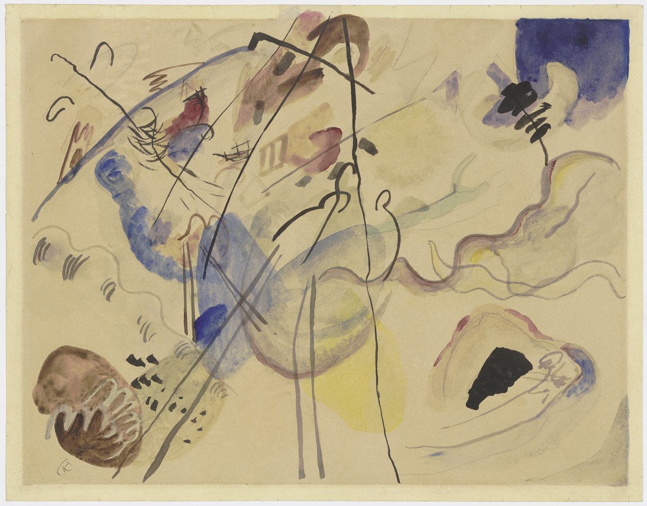 Cím nélkül (Improvizáció) alkotó: Wassily Kandinsky