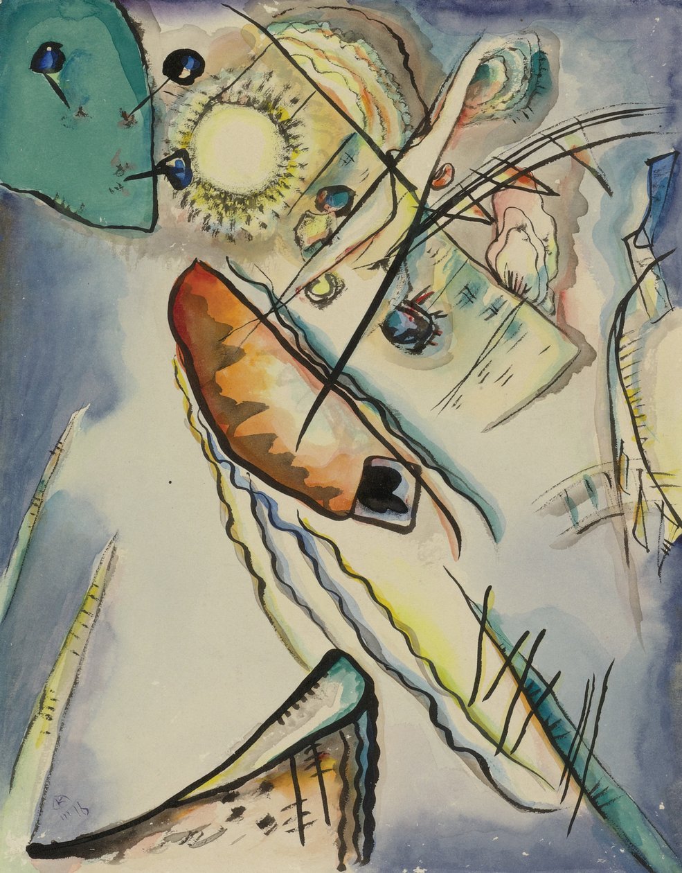 Név nélkül, 1916 alkotó: Wassily Kandinsky