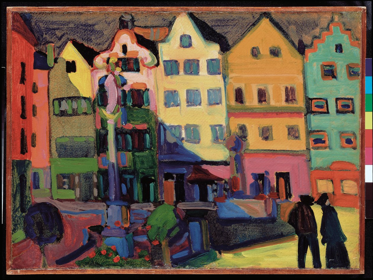 Weilheim Marienplatz alkotó: Wassily Kandinsky
